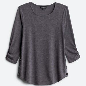 Gray 3/4 sleeve tee